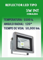Caracteristicas Reflector Led Intemperie 5W